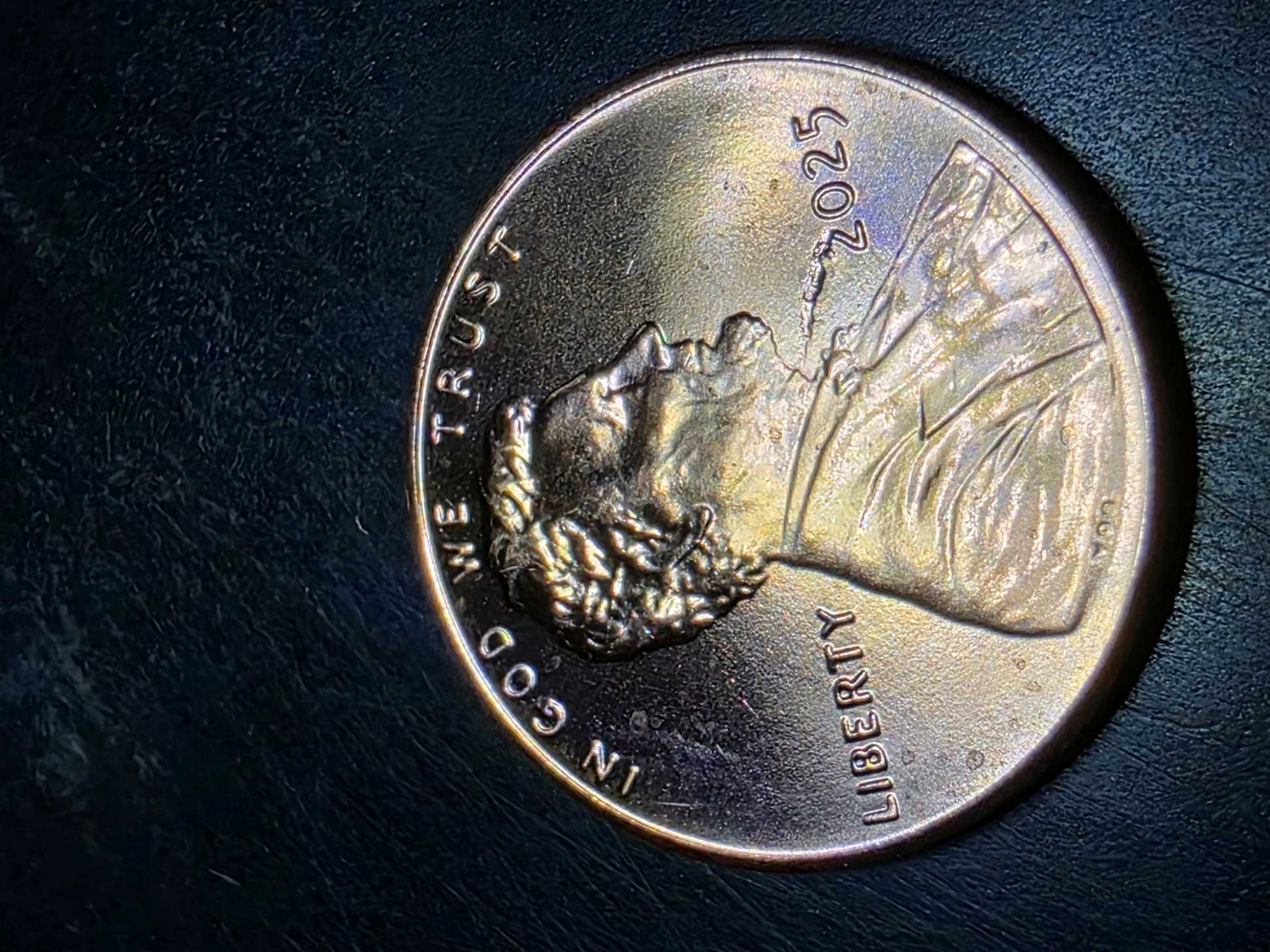 2025-P-Penny-From-New-Roll-With-What-I-Think-Are-Cud-Errors.-I-Have-More-Than-1-Of-These.